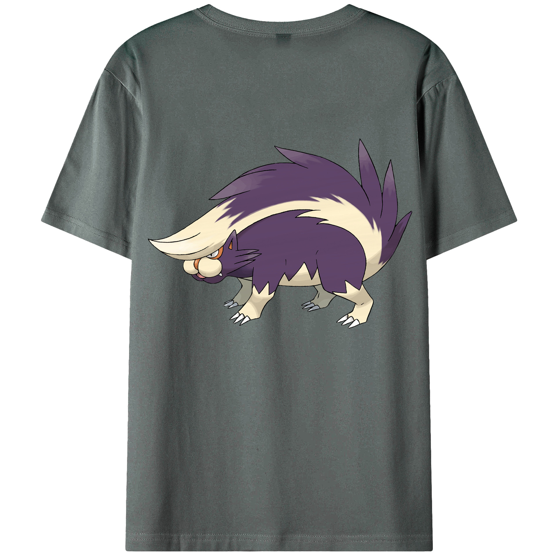 （画像用） ポケットモンスター Pokémon 綿100％ メンズ半袖Tシャツ（バックプリント） 通気性